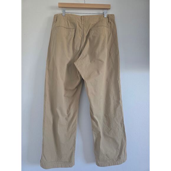 J. Crew Wide Leg Baggy Chino Pants Size 30 Khaki Tan Re-imagined Minimalist - Picture 3 of 8